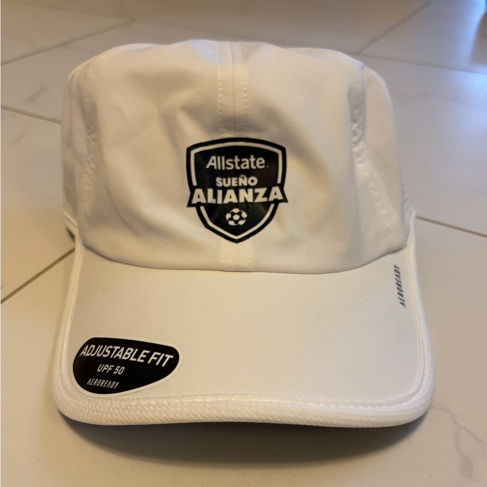 Adidas White and Gray Cap